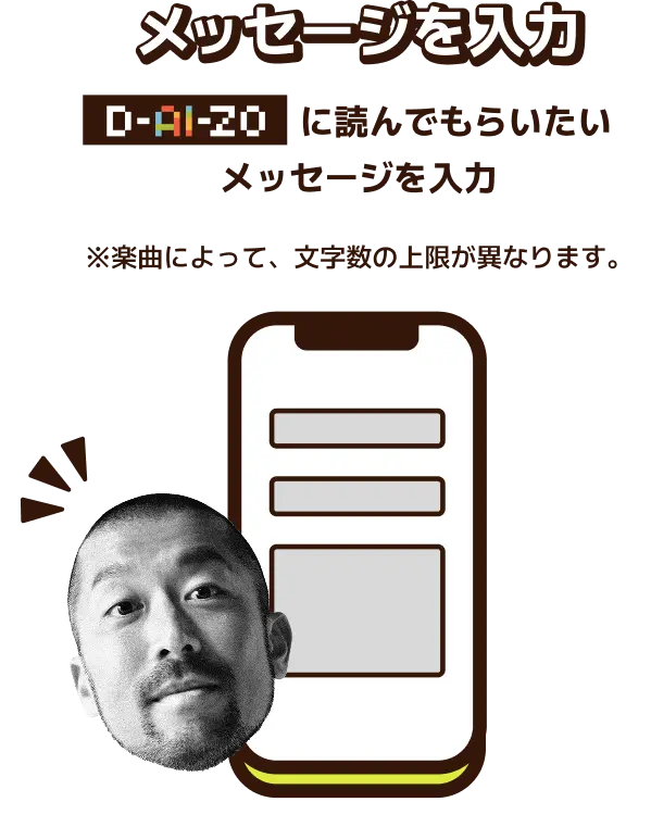 メッセージを入力